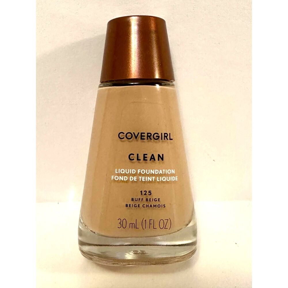 Covergirl Clean Foundation For Normal Skin #125 Buff Beige NEW